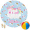 Rainbows and Unicorns Round Beach Towel (Personalized)