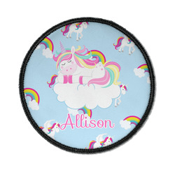 Rainbows and Unicorns Iron On Round Patch w/ Name or Text