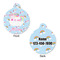 Rainbows and Unicorns Round Pet ID Tag - Large - Approval