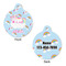 Rainbows and Unicorns Round Pet Tag - Front & Back