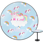Rainbows and Unicorns Round Table - 30" (Personalized)
