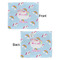 Rainbows and Unicorns Security Blanket - Front & Back View