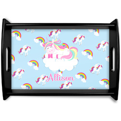 Rainbows and Unicorns Wooden Tray (Personalized)