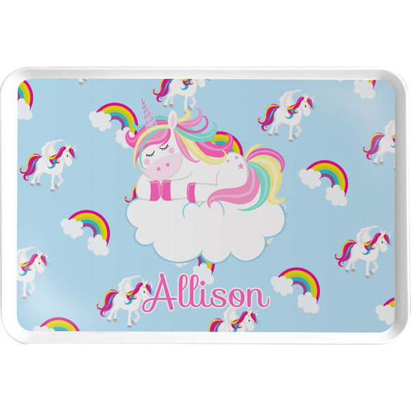Custom Rainbows and Unicorns Serving Tray w/ Name or Text