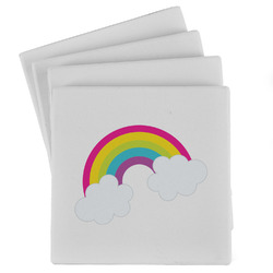 Rainbows and Unicorns Absorbent Stone Coasters - Set of 4