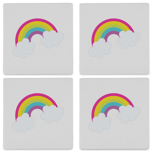 Rainbows and Unicorns Set of 4 Sandstone Coasters - See All 4 View