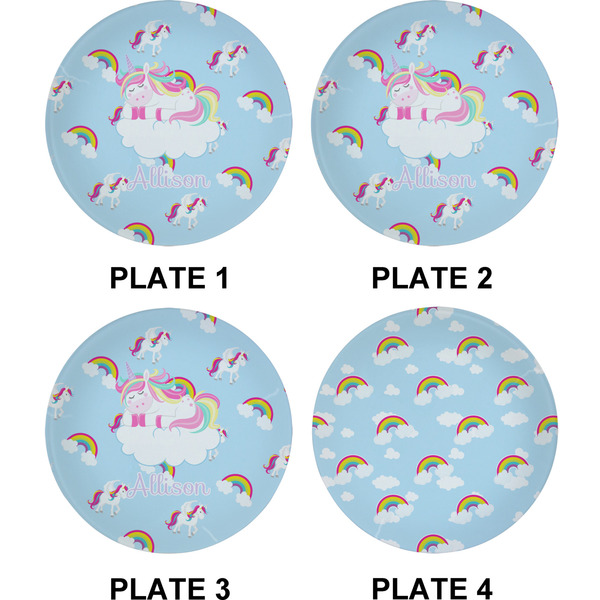 Rainbows and Unicorns Set of Appetizer / Dessert Plates (Approval)