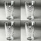 Rainbows and Unicorns Set of Four Engraved Beer Glasses - Individual View