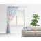 Rainbows and Unicorns Sheer Curtain With Window and Rod - in Room Matching Pillow