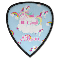 Rainbows and Unicorns Iron on Shield Patch A w/ Name or Text