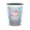 Rainbows and Unicorns Ceramic Shot Glass - 1.5 oz - Two Tone - Set of 4 (Personalized)