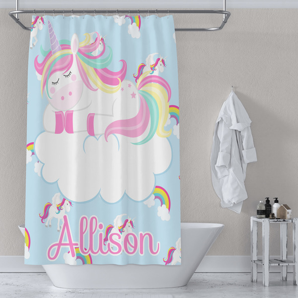 Rainbows and Unicorns Shower Curtain Lifestyle
