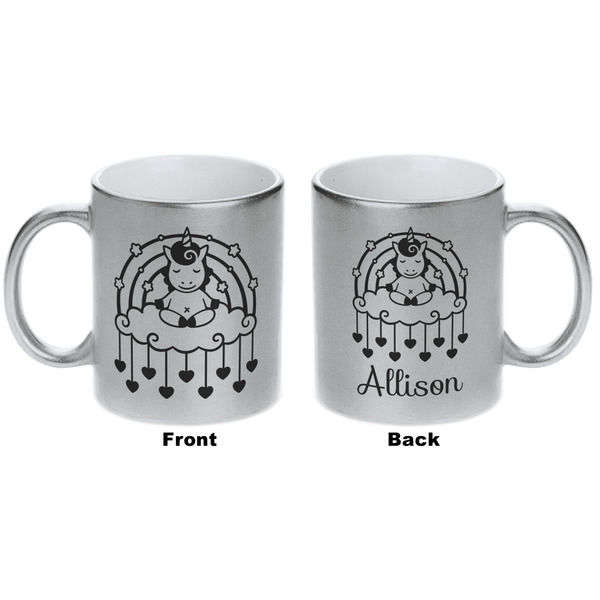 Rainbows and Unicorns Silver Mug - Approval