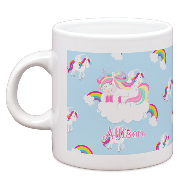 Custom Rainbows and Unicorns Espresso Cup (Personalized)