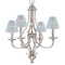 Rainbows and Unicorns Small Chandelier Shade - LIFESTYLE (on chandelier)