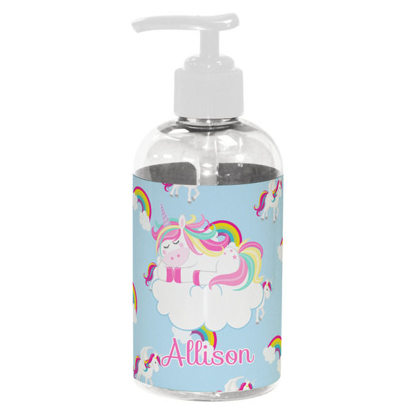 Rainbows and Unicorns Small Liquid Dispenser (8 oz) - White