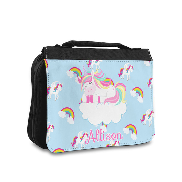 Custom Rainbows and Unicorns Toiletry Bag - Small (Personalized)