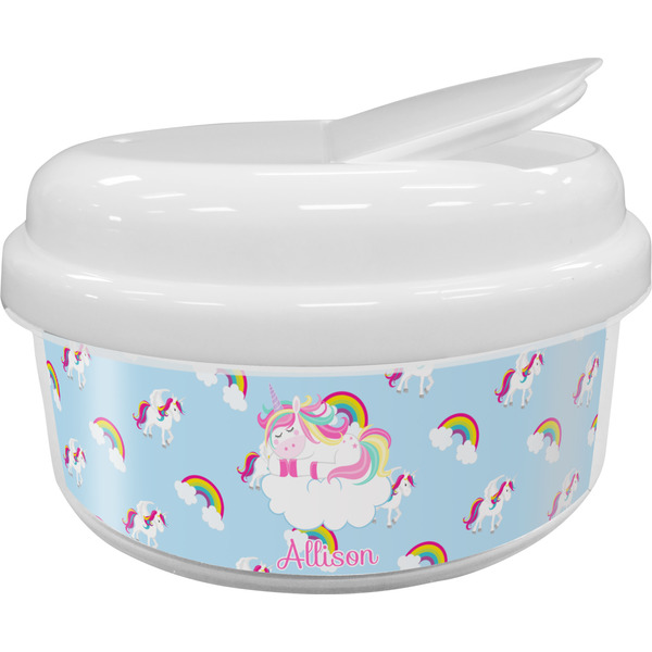 Custom Rainbows and Unicorns Snack Container (Personalized)