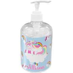 Rainbows and Unicorns Acrylic Soap & Lotion Bottle (Personalized)