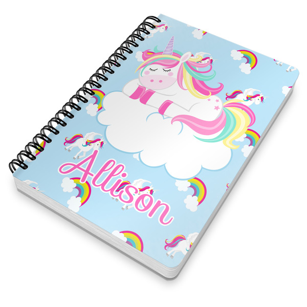 Rainbows and Unicorns Spiral Journal 7 x 10 - Main