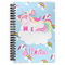 Rainbows and Unicorns Spiral Journal Large - Front View