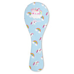 Rainbows and Unicorns Ceramic Spoon Rest (Personalized)
