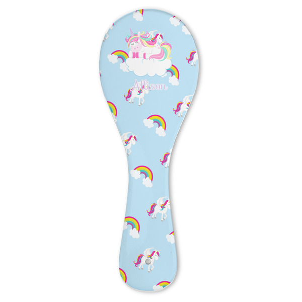 Custom Rainbows and Unicorns Ceramic Spoon Rest (Personalized)