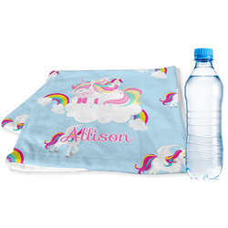 Rainbows and Unicorns Sports & Fitness Towel w/ Name or Text