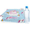 Rainbows and Unicorns Sports Towel Folded with Water Bottle