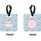 Rainbows and Unicorns Square Luggage Tag (Front + Back)