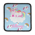 Rainbows and Unicorns Iron On Square Patch w/ Name or Text
