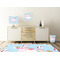 Rainbows and Unicorns Square Wall Decal Wooden Desk