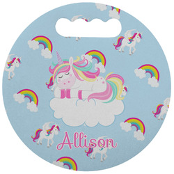 Rainbows and Unicorns Stadium Cushion (Round) (Personalized)
