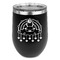 Rainbows and Unicorns Stemless Stainless Steel Wine Tumbler - Black - Double Sided (Personalized)