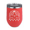 Rainbows and Unicorns Stainless Wine Tumblers - Coral - Single Sided - Front
