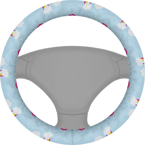 Custom Rainbows and Unicorns Steering Wheel Cover