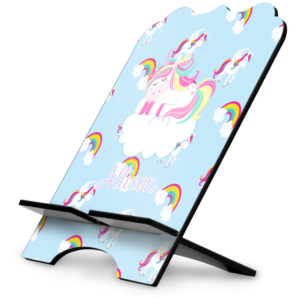 Custom Rainbows and Unicorns Stylized Tablet Stand w/ Name or Text