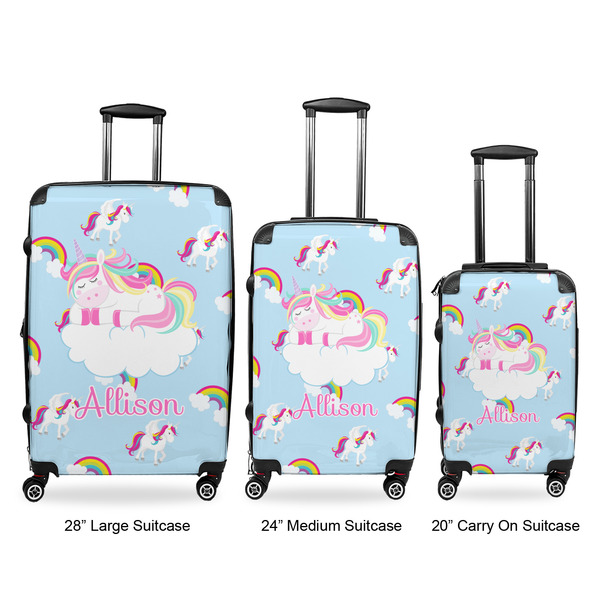 Rainbows and Unicorns Suitcase Set 1 - APPROVAL