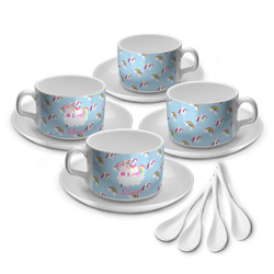 Rainbows and Unicorns Tea Cup - Set of 4 (Personalized)