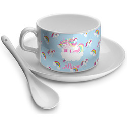 Rainbows and Unicorns Tea Cup - Single (Personalized)