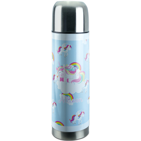 Custom Rainbows and Unicorns Stainless Steel Thermos (Personalized)