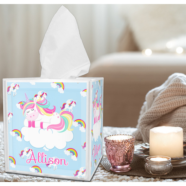 Rainbows and Unicorns Tissue Box - LIFESTYLE