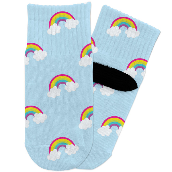 Custom Rainbows and Unicorns Toddler Ankle Socks