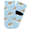 Rainbows and Unicorns Toddler Ankle Socks - Single Pair - Front and Back