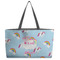 Rainbows and Unicorns Tote w/Black Handles - Front View