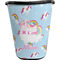 Rainbows and Unicorns Waste Basket - Single Sided (Black) w/ Name or Text