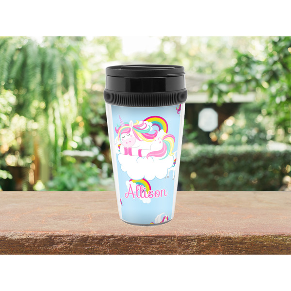 Rainbows and Unicorns Travel Mug Lifestyle (Personalized)