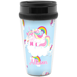 Rainbows and Unicorns Acrylic Travel Mug without Handle (Personalized)