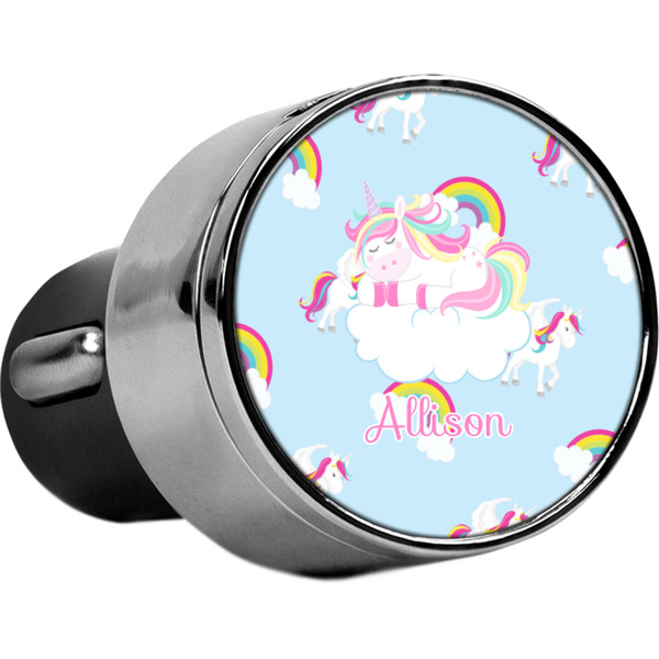 Custom Rainbows and Unicorns USB Car Charger (Personalized)