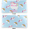 Rainbows and Unicorns Vinyl Check Book Cover - Front and Back